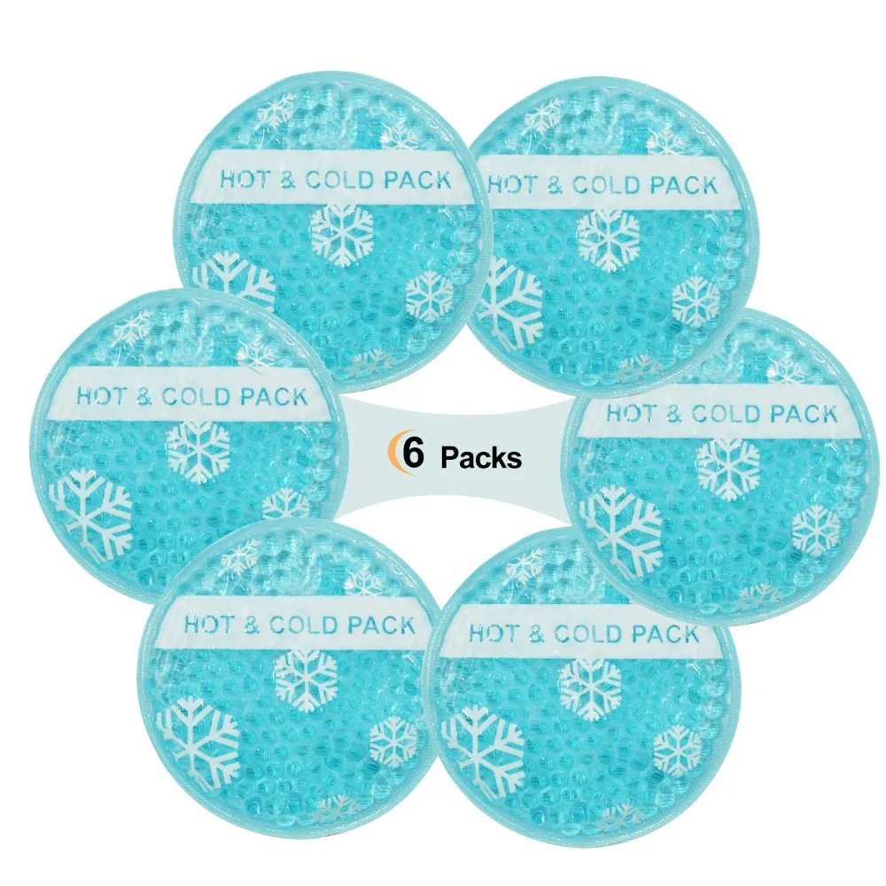 Hot cold round shape ice pack relief pain ice bead bag gel ice bead pack