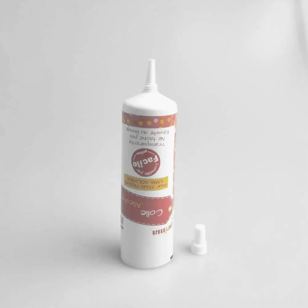 Empty plastic laminated ABL cosmetic packaging tube long nozzle vacuum gel soft tube