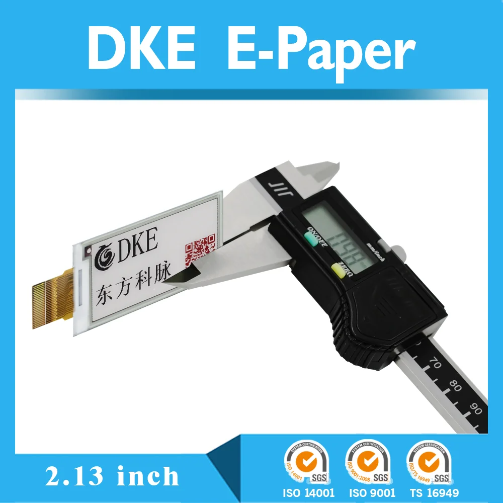
2.13 inch graphic / dot matrix e-ink technology e paper display, mono or 3 color e-paper display, Electronic Shelf Label (esl) 