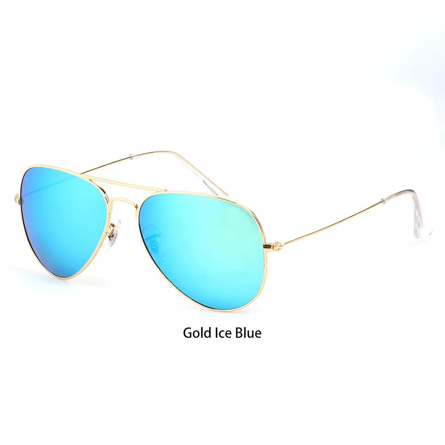 Pilot Sunglasses for Men & Women Fashion Sun Glasses Metal Frame Glass Lenses UV400