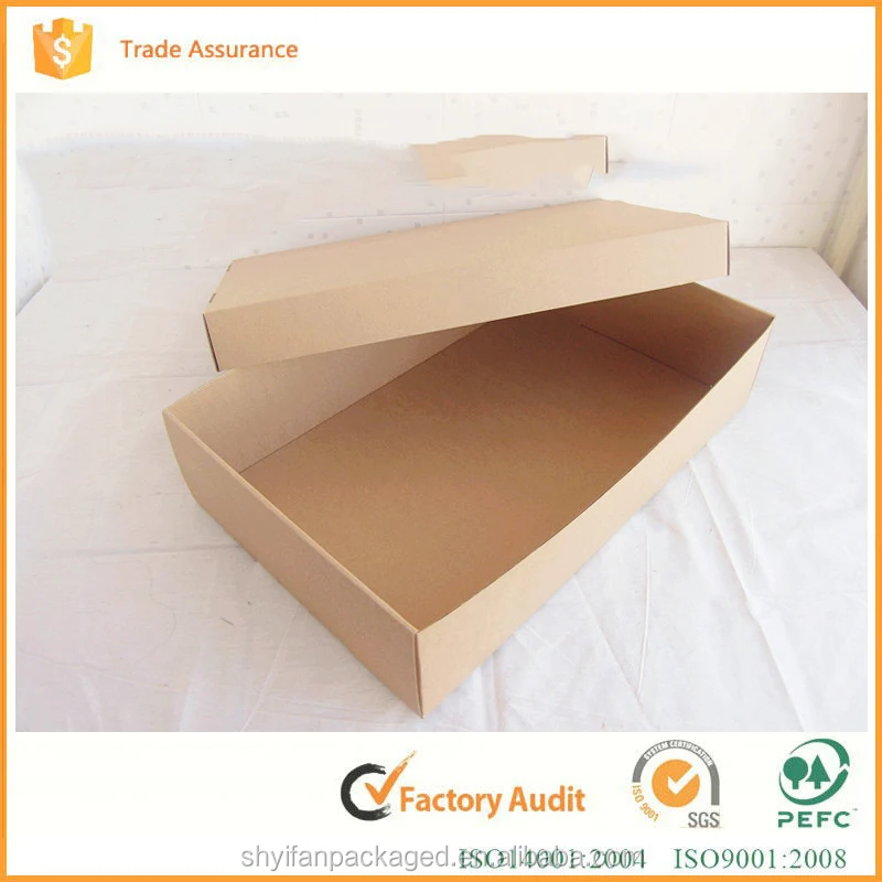 Eco-friendly recyle коричневой крафт-дешевые упаковочные картонные коробки для обуви