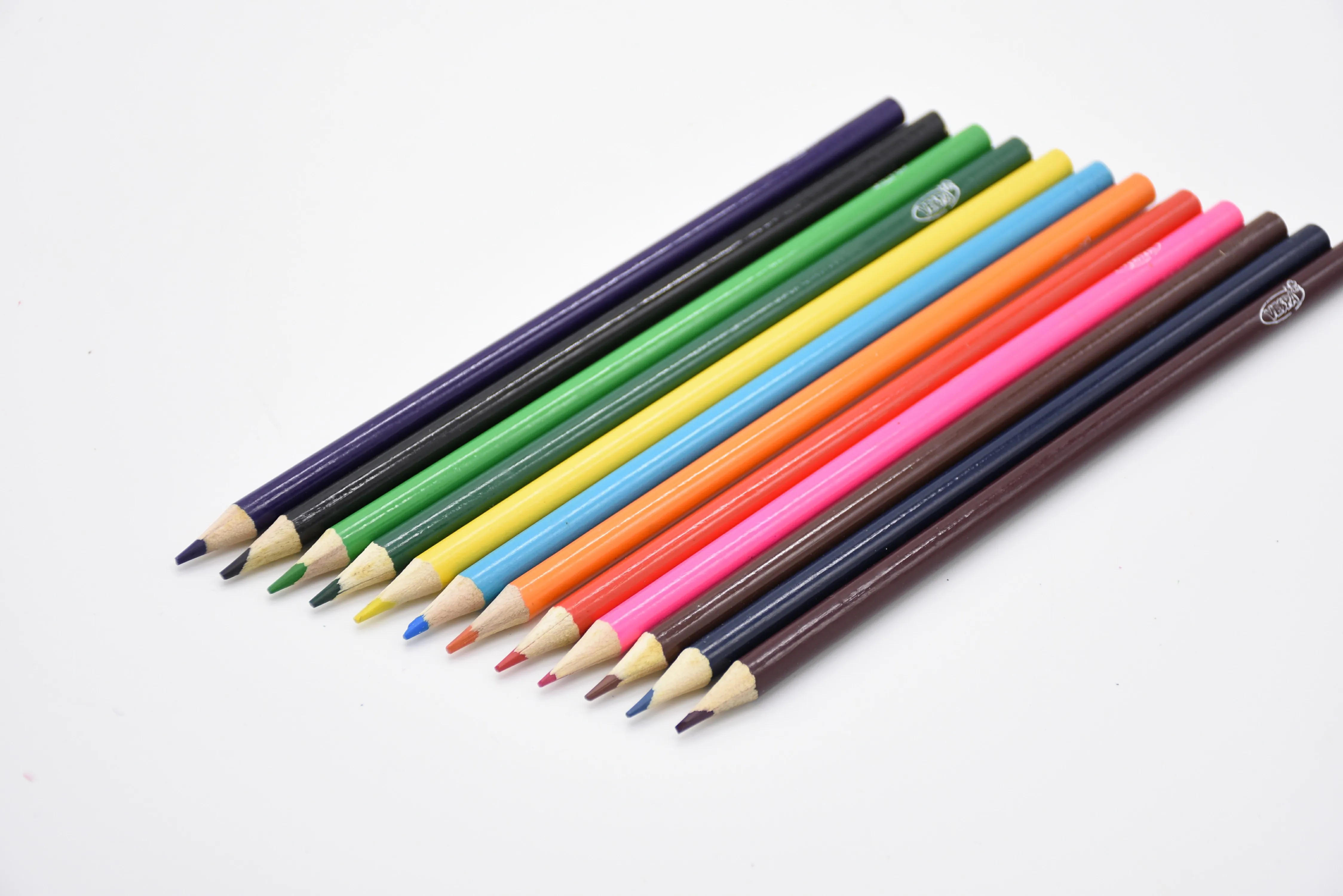 
Hot sale natural wood 2B striped pencil for students with eraser 