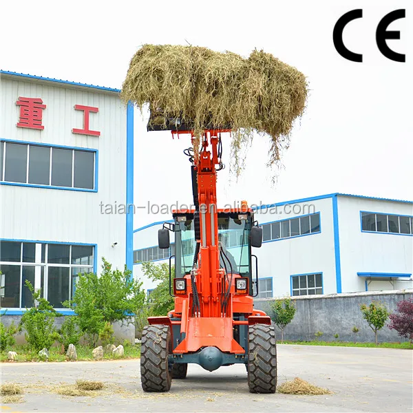 TL1500 Farming animal hay forklift with telescopic boom