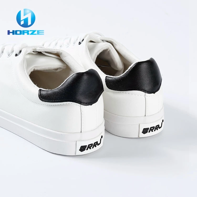2021 Men Casual Shoes Fashion Blank White PU School Shoes