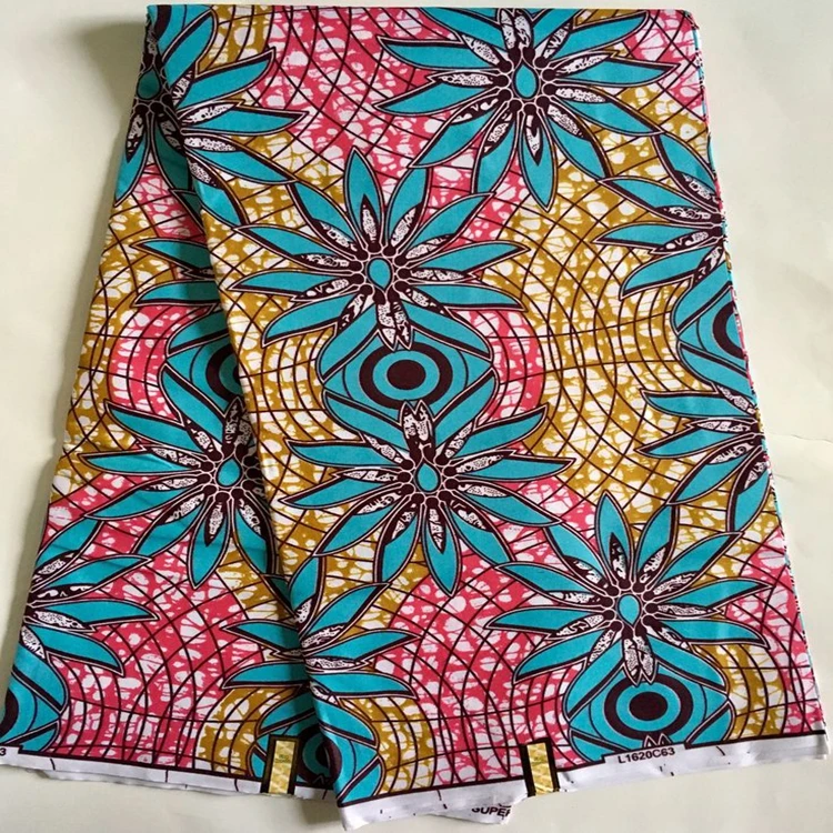 African wax prints holland real cotton wax print fabric for clothes