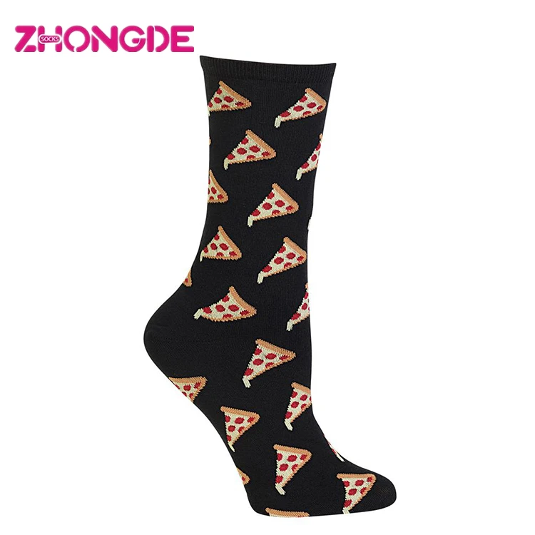 Fun funky novelty men silly socks fast food brand donut crew socks