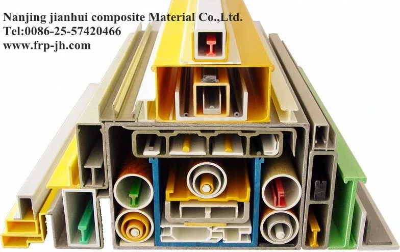 ISO certified structural profiles of frp grp fiberglass