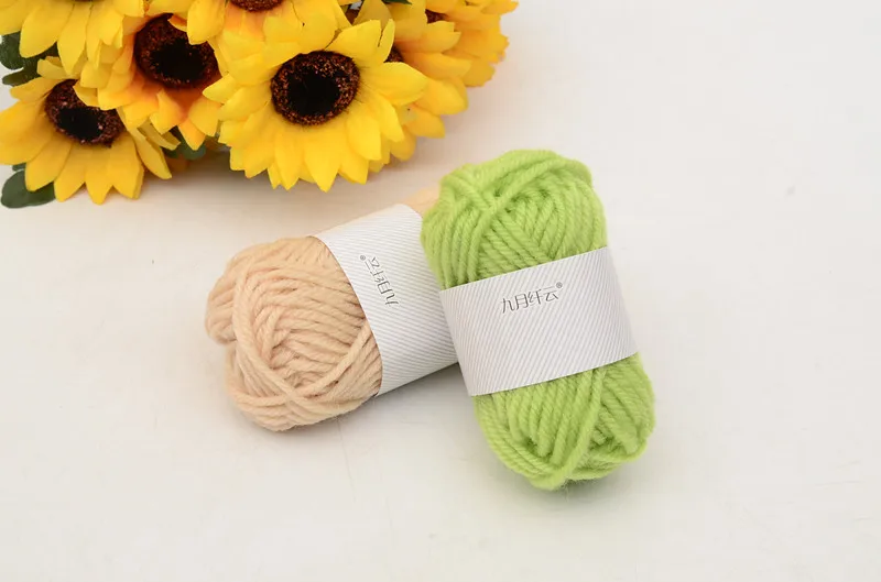 Подгонянные шерсти 10-граммовые акриловые четырех нить многоцветные Смешанная шерсть Детская DIY ручной работы ручного вязания пряжа