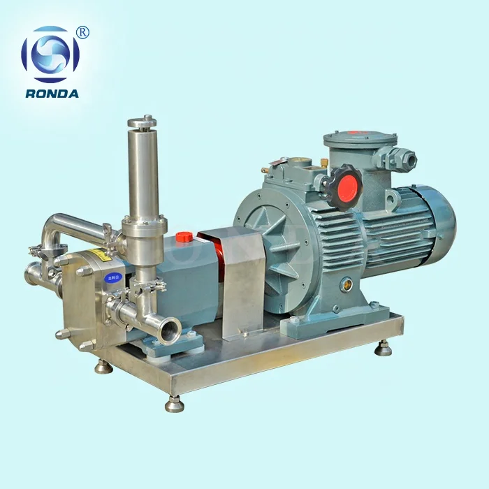 D-3A Stainless Steel Food Grade Sanitary Lobe pump For High Viscosity Molasses Tomato Sauce