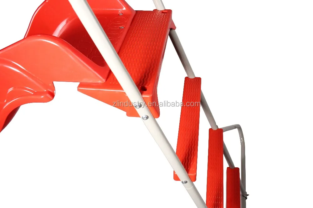 New Product PP material large 180cm long plastic slide for indoor outdoor with stairs