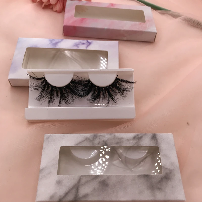 False wispy lashes fluffy full strip mink lashes3d lashes wholesale 5d 25mm mink eyelash