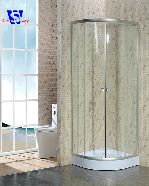 70x70 cm The new high quality tempered glass small round shower enclosure