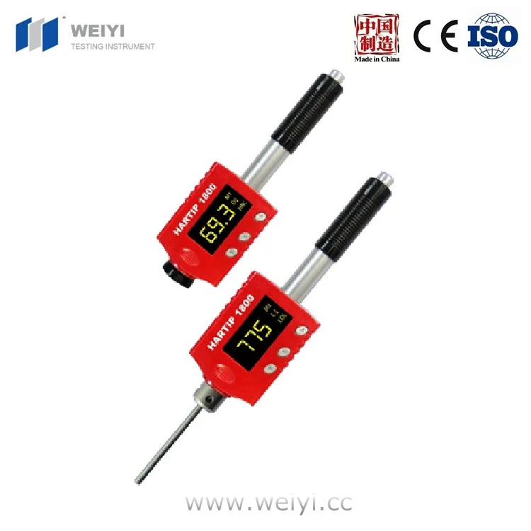 Portable leeb metal Hardness Tester HARTIP 1800 DL with 2 in 1 probe, durometer