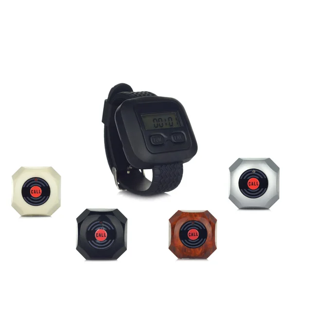 cheap price wireless calling systems restaurant watch pager for waiters and waitress