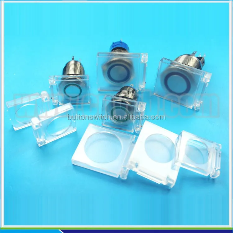BBB High Quality White Transparent Waterproof Cover 16mm/19mm/22mm Mounting Panel Pushbutton Switch Cap