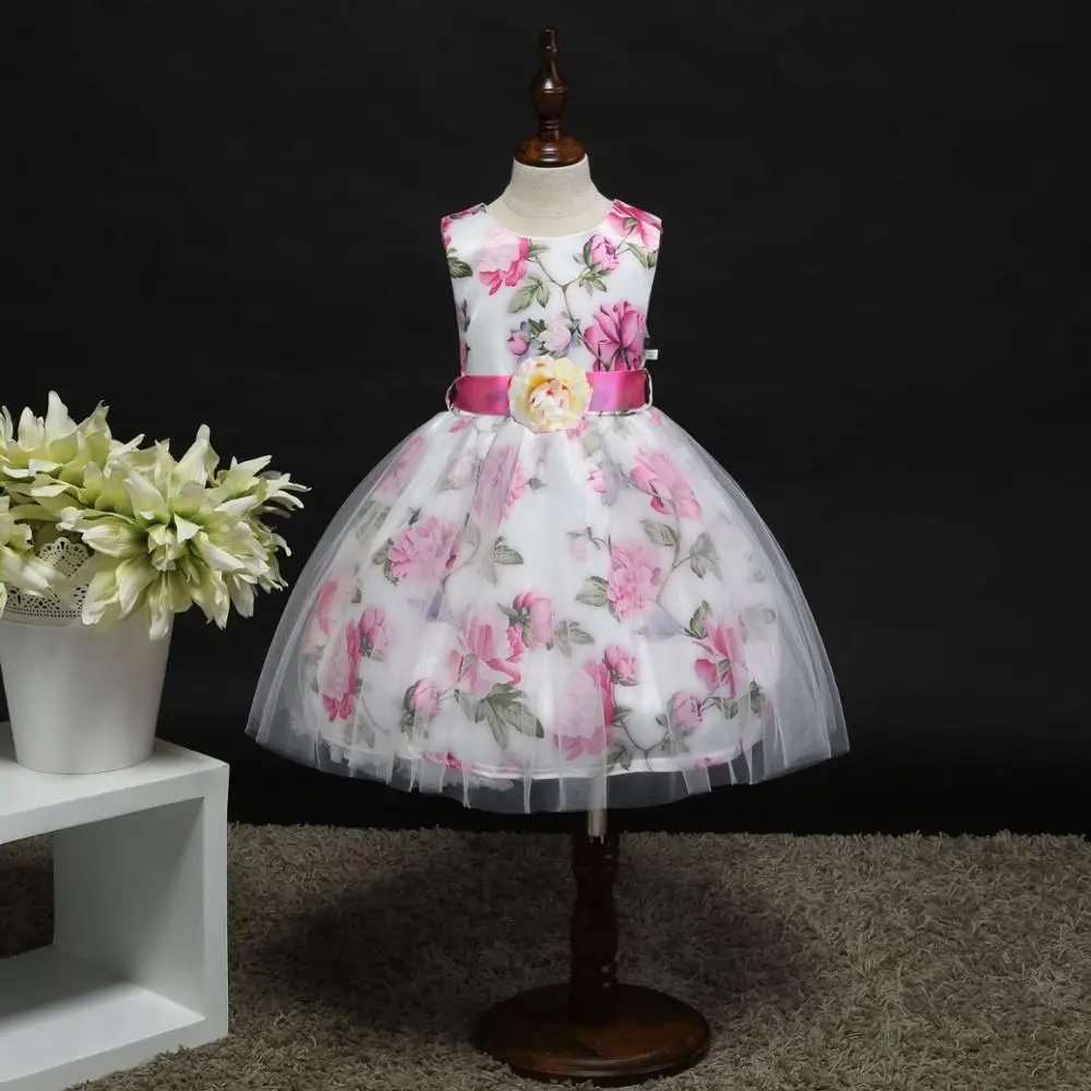 China Wholesale Formal Flower Girl Party Tutu Dress To 7 Years Old Children