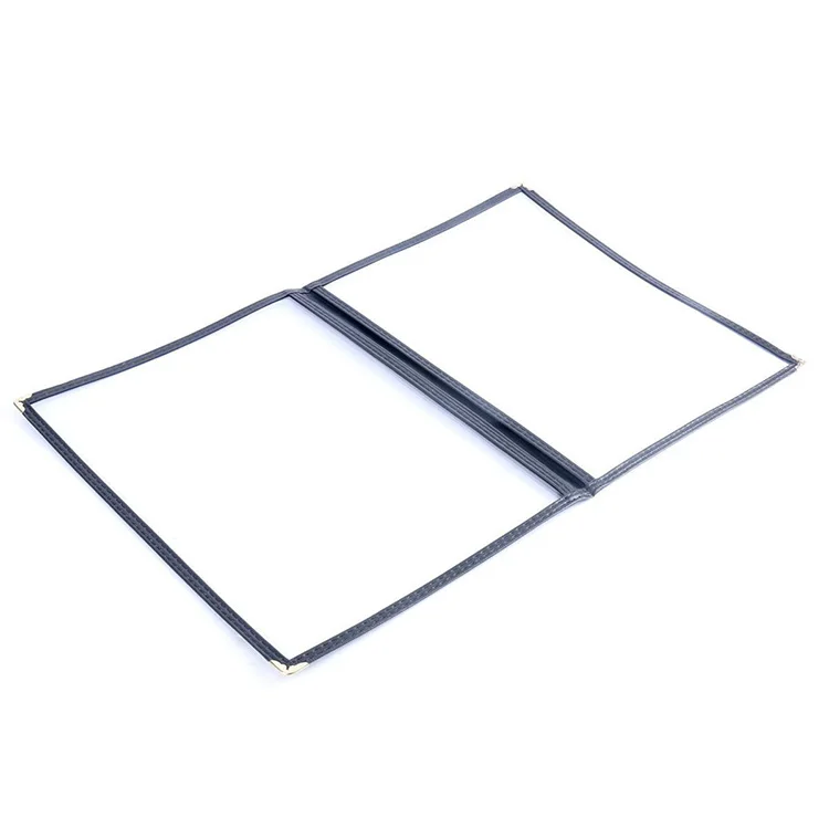 Fancy Customized Folding Clear PVC Menu Covers 2 Page 4 View