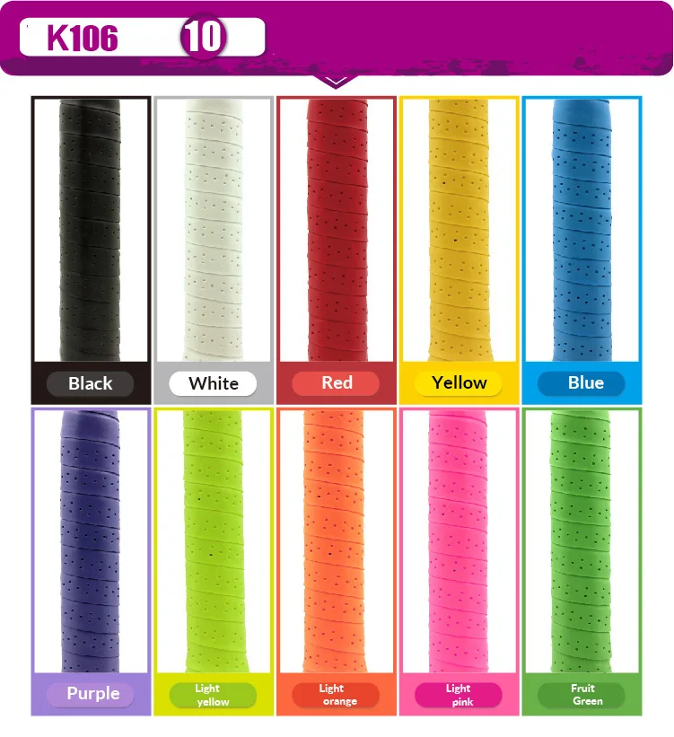 
Brand Tennis Racket mix color Overgrip Anti-skid Sweat Absorbed Soft Wrap quality tennis racket overgrip 60pcs/box 