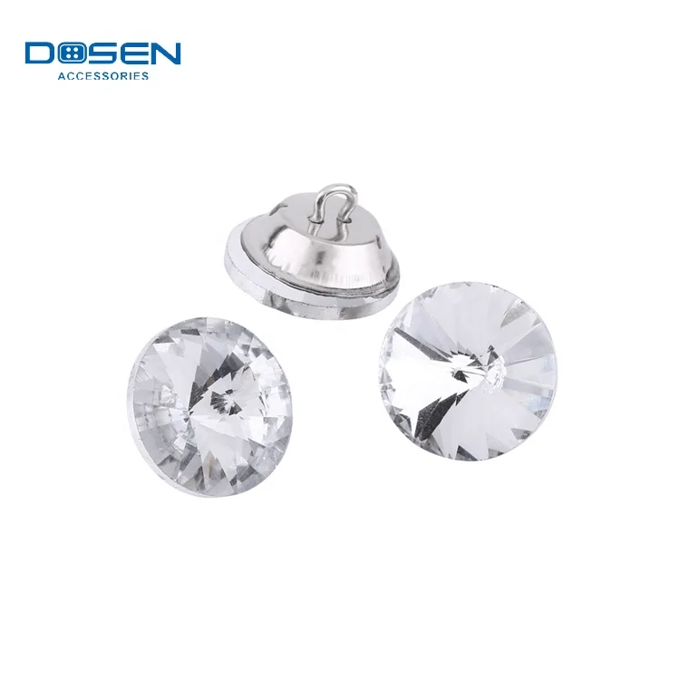 25mm Hot Sale Decorative Crystal Rhinestone Jean Button