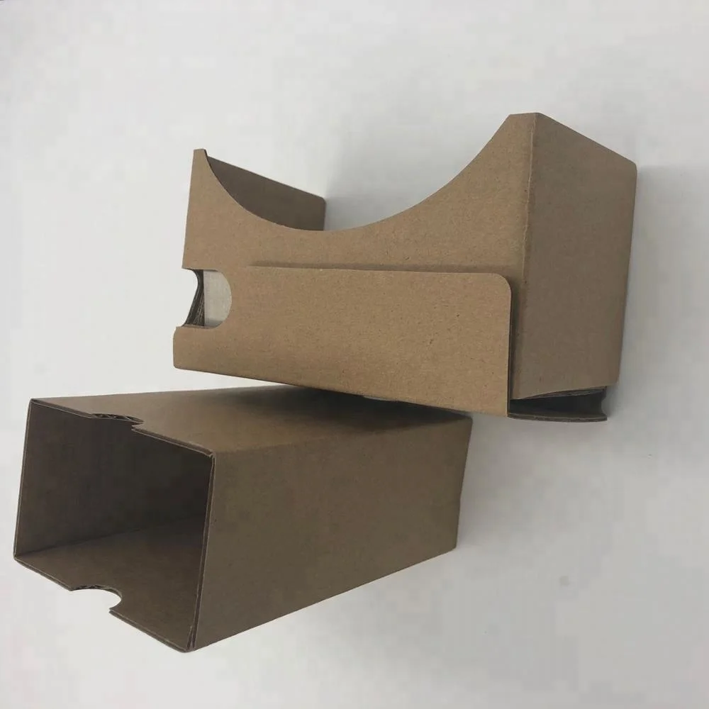 Small MOQ Biconvex lens cardboard vr headset google virtual reality glasses