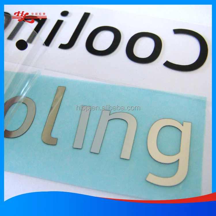 Factory Price PET Brand Logo Custom Plastic Sticker Decal With Self Adhesive