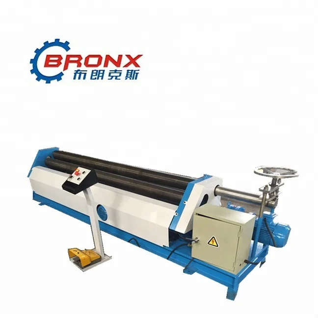 asymmetrical three roller metal plate sheet board  rolling bending machine device equipment