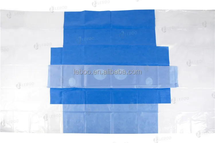 Leboo CE ISO одноразовая хирургическая драпировка с отверстием, хирургическая ангиографическая упаковка