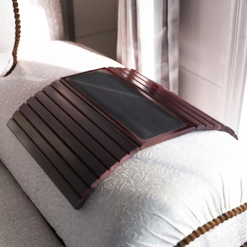 
Sofa Couch Arm Tray Table with EVA base. Weighted Sides. Fits over square chair arms 