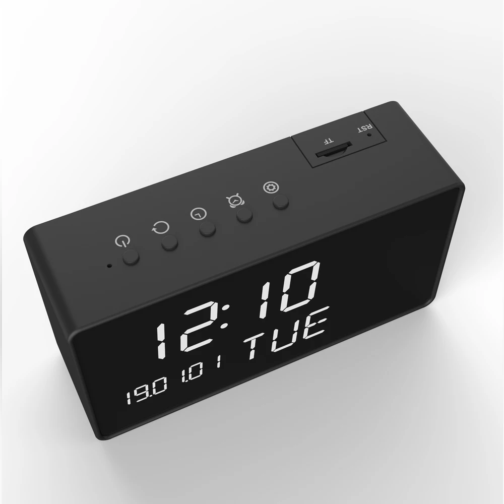 
Howell Tuya Smart Life Spy Hidden Camera Clock With Intercom NZ01 1080P Table Office Home Use Wifi Clock Hidden Camera 
