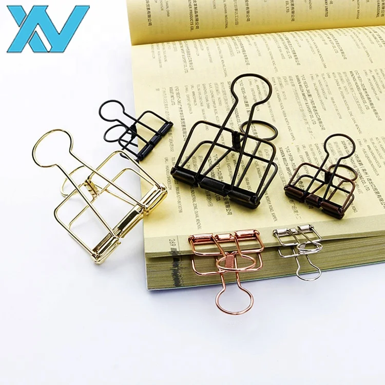 Different sizes steel wire metal clips assorted colors wire binding clips 19mm,32mm,50mm