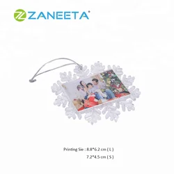 Sublimation Christmas Blanks Snowflake Christmas Tree Decoration Ornaments