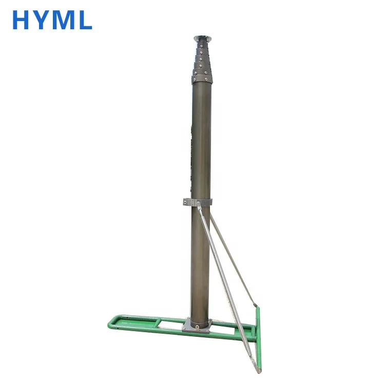 Portable Telescopic Tripod Mast With Car Wheel Poles