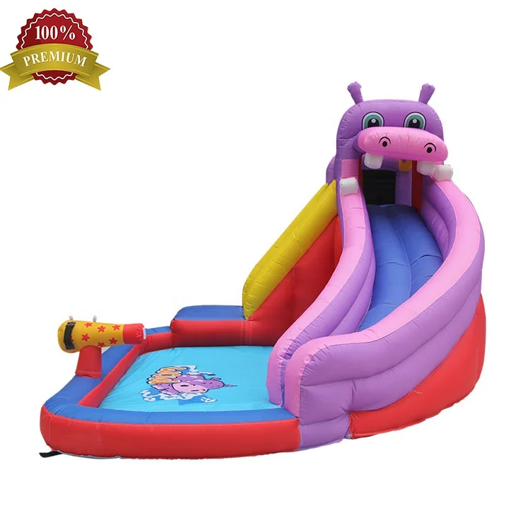 S067B Cheap Price New Hot Custom Oxford Fabric Hippo Water Slide Supplier from China
