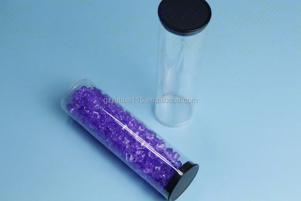 plastic tube with sealed bottom /clear plastic packaging tubes