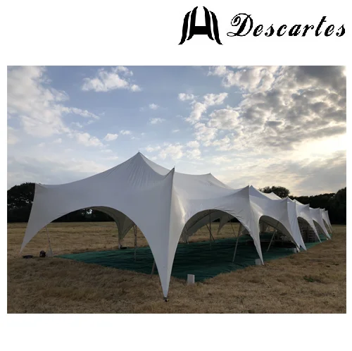 Outdoor Big Marquee Double Capri Stretch Tents For 300 People