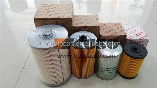 oil filter fuel filter engine filter E13C P11C for HINO 700 Profia SS1E/E13C high quality