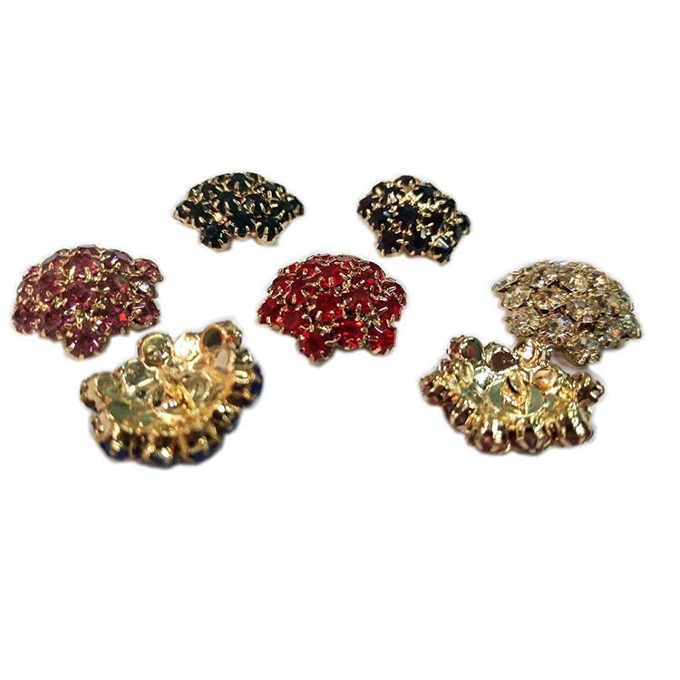 2017 flower embellishment delicate accessories rhinestone crystal button