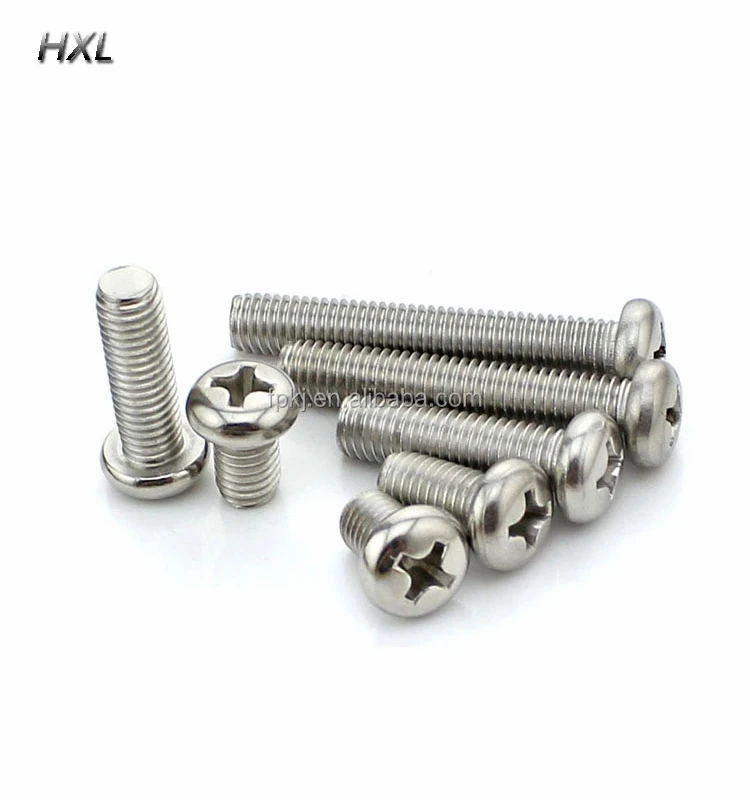 ISO 7045 DIN 7985 Stainless Steel Cross Recessed Pan Head Screws