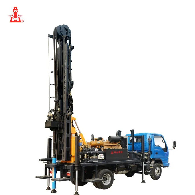 200 m depth air compressor soil water well drill machine