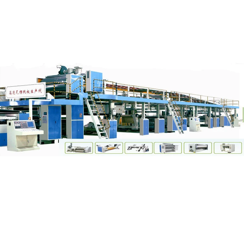 Full automatic corrugated cardboard carton box making machine