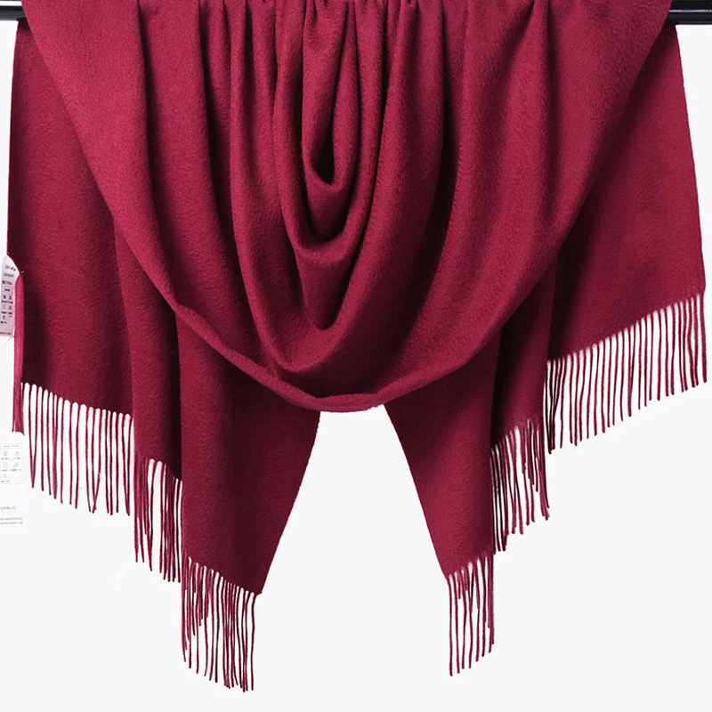 High Quality Women Super Soft Plain Viscose Pashmina Cashmere  Shawl