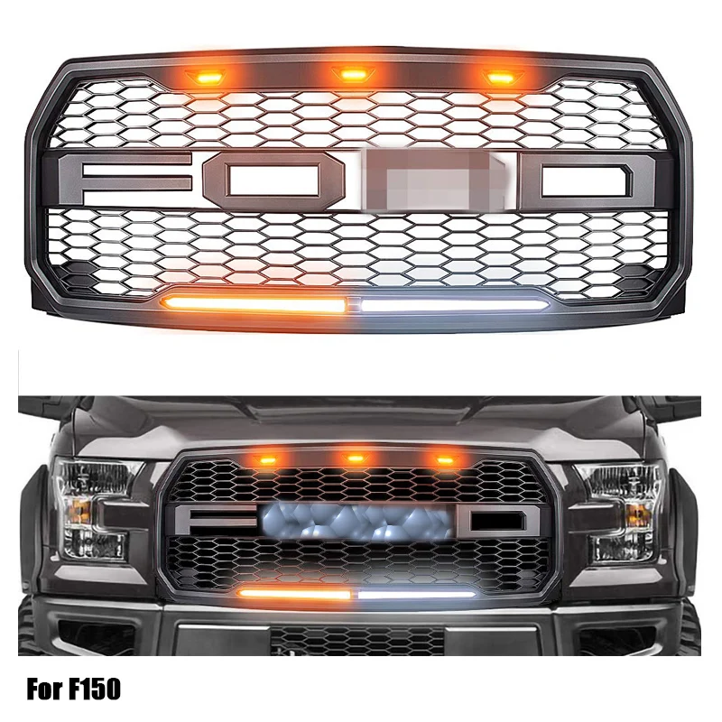 
ABS Car Front Racing Grille Raptor Grills for Kuga Escape 2017 2018 2019 