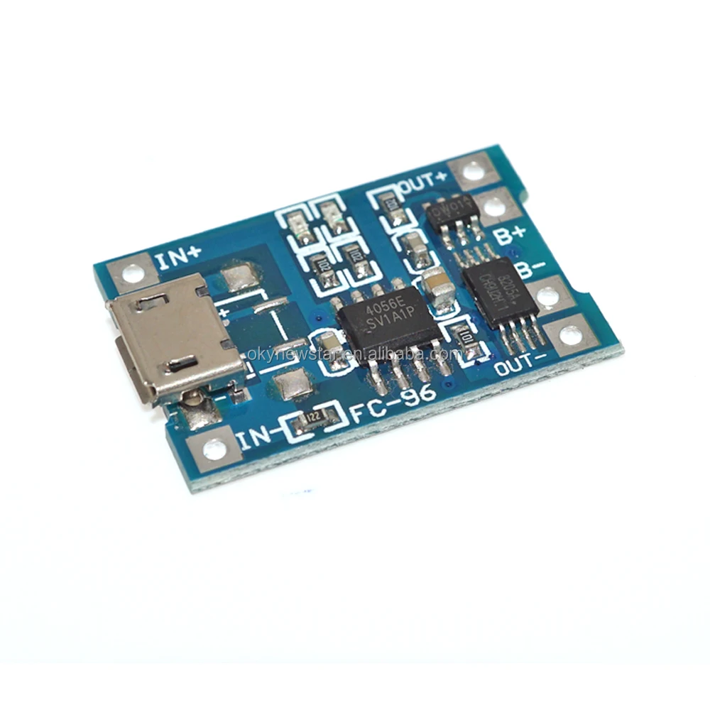 Зарядная плата TP4056 5 В 1 А Micro USB 18650 модуль зарядного устройства для литиевой