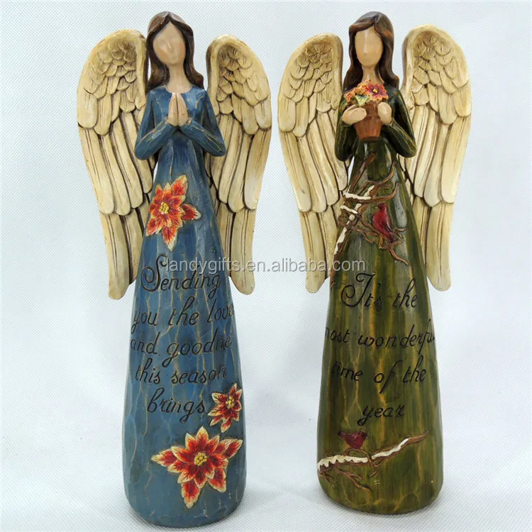 Everyday gift adorable angel with text statue