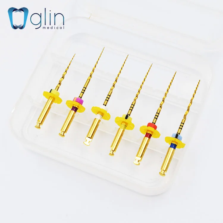 
Golden Heat Activation Dental Niti Rotary Files 