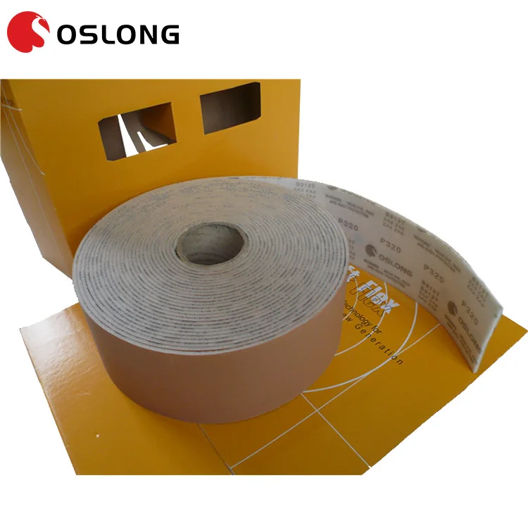 China gold abrasive sanding paper rolls Sponge sandpaper polishing rolls