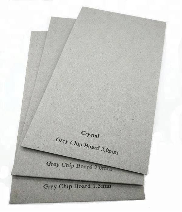 Different paper chipboard sheet gsm grey board