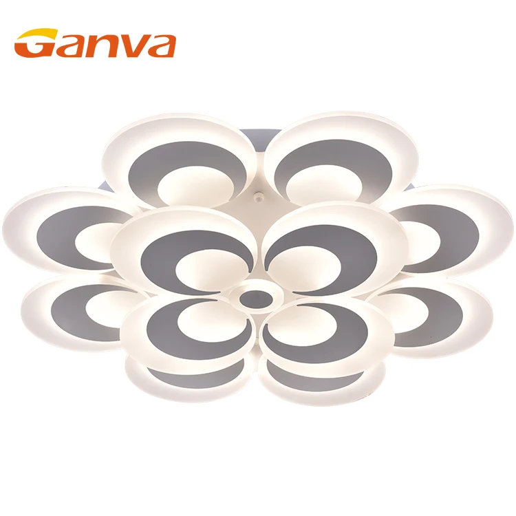 GANVA Warm White Modern Flower Shade Home Decorative Restaurant LED Ceiling Light Fixture