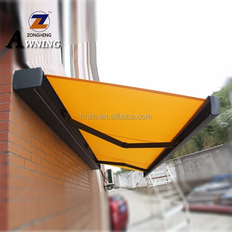 2018 Новейший современный дизайн наружные балконные солнцезащитные очки моторизованный алюминиевый полный кассет выдвижной дешевый Тент со светодиодной лампой