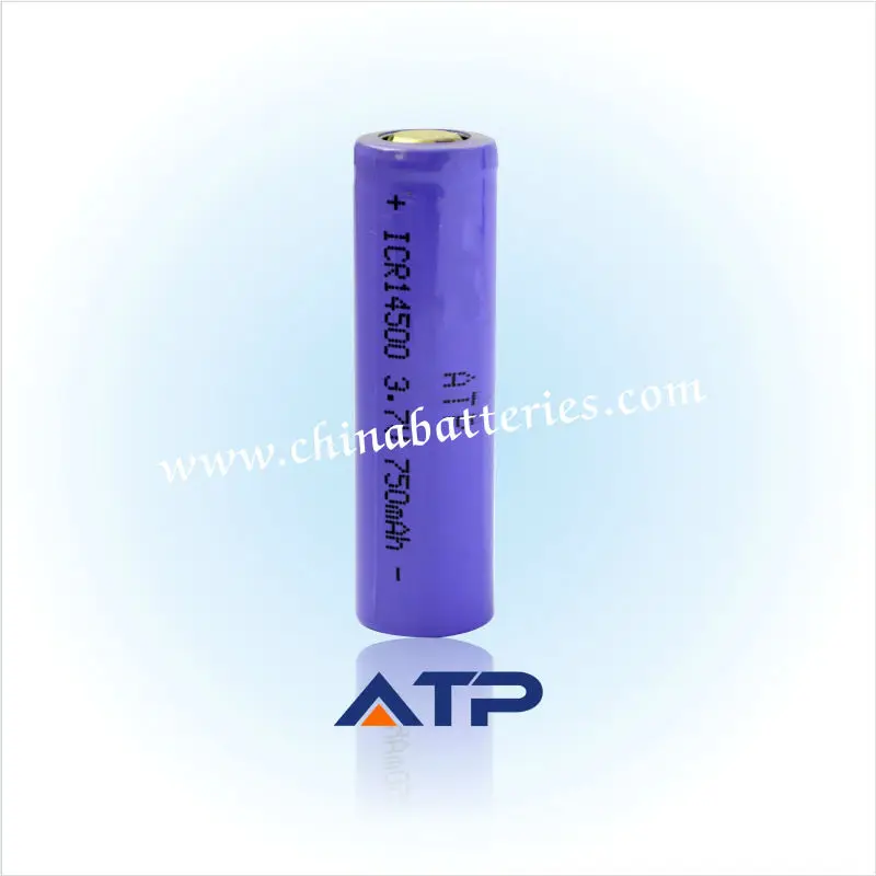 Wholsale aa rechargeable battery for fast track flashlight torch / 3.7v icr 14500 li-ion rechargeable battery